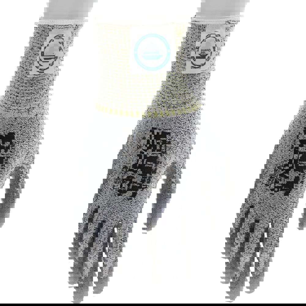 Cut-Resistant Gloves: Size XL, ANSI Cut A3, Polyurethane, Dyneema